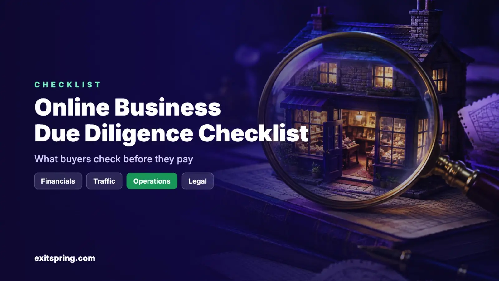 Online Business Due Diligence Checklist