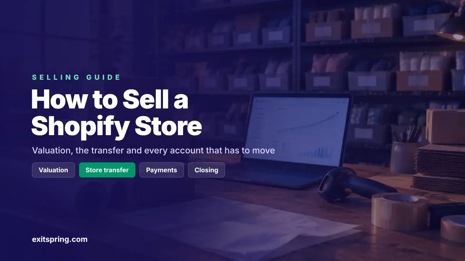 How to Sell a Shopify Store: Valuation, Transfer and Every Account That Moves (2026)