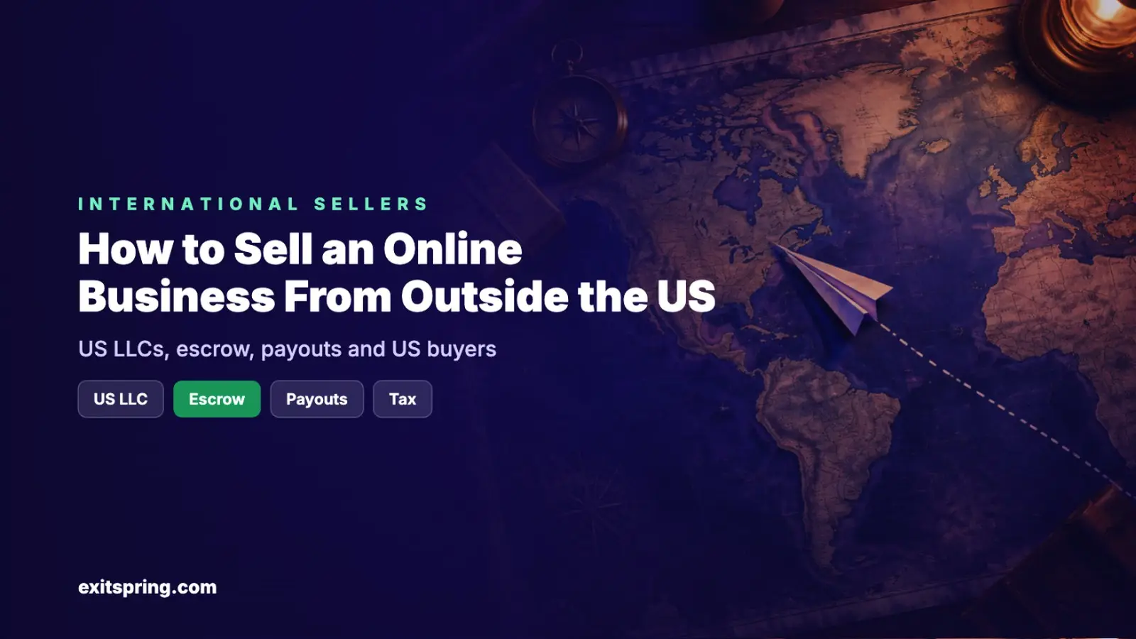 How to Sell an Online Business From Outside the US